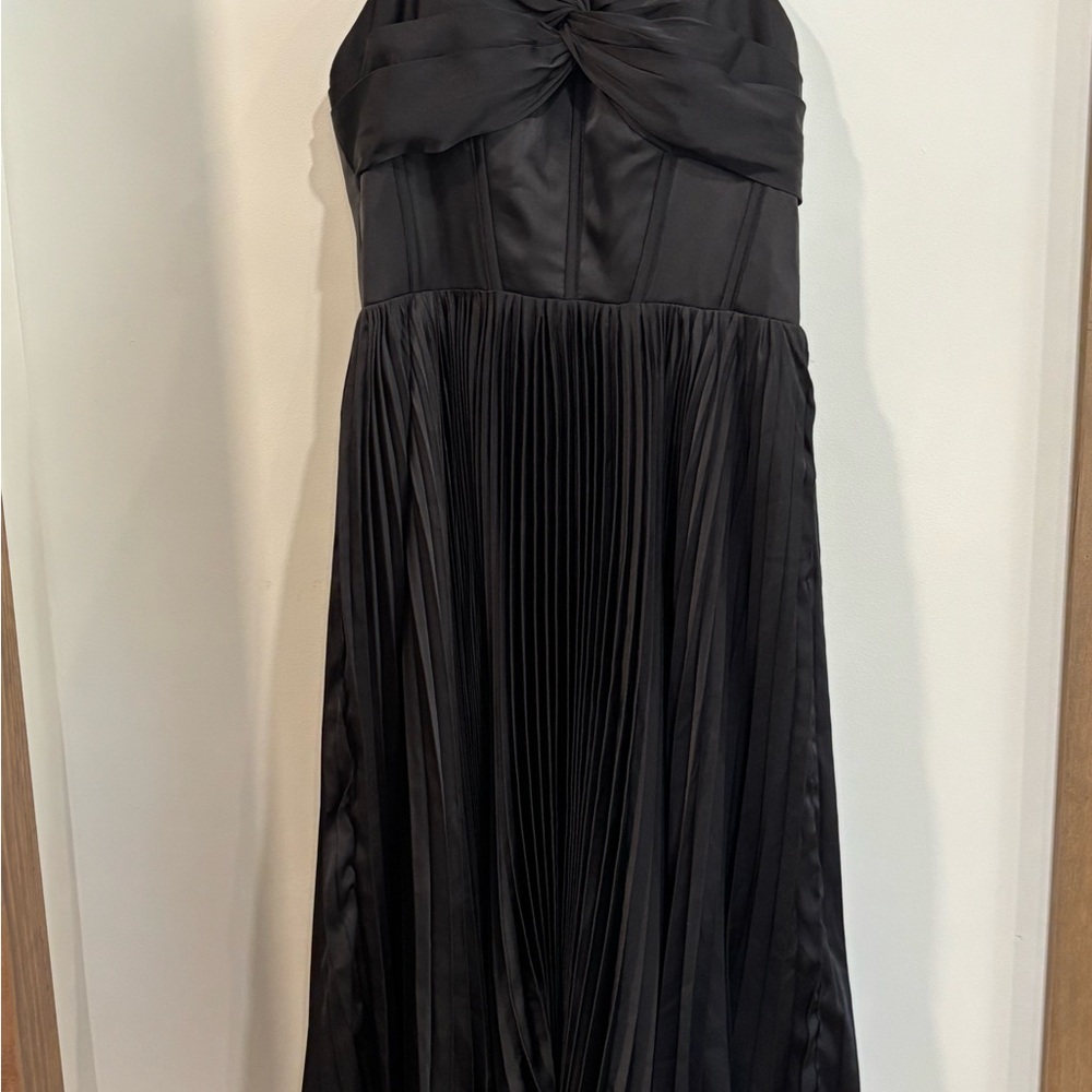 Azazie Black Midi Dress